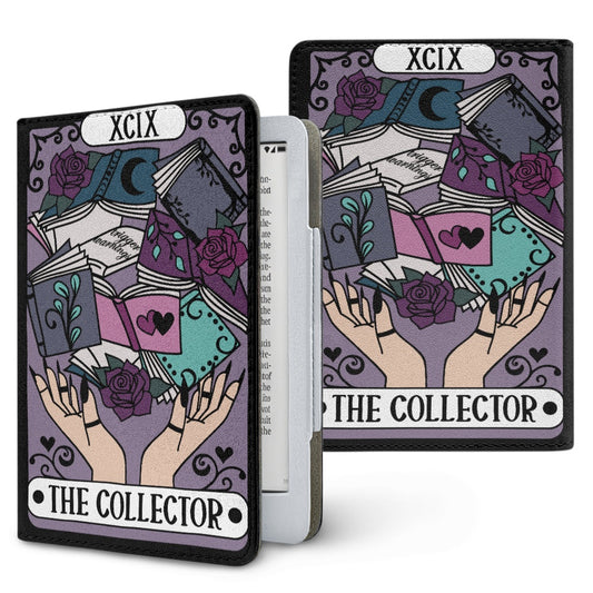 The collector tarot style PU cover for Kindle paperwhite 11th 12th generation wallet style e-reader case in vegan leather