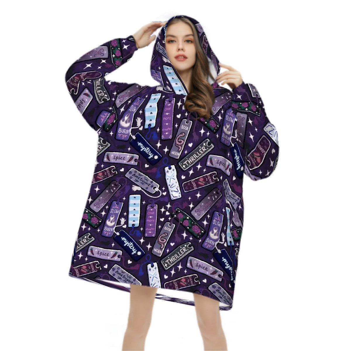 Genres and tropes bookmarks hooded blanket