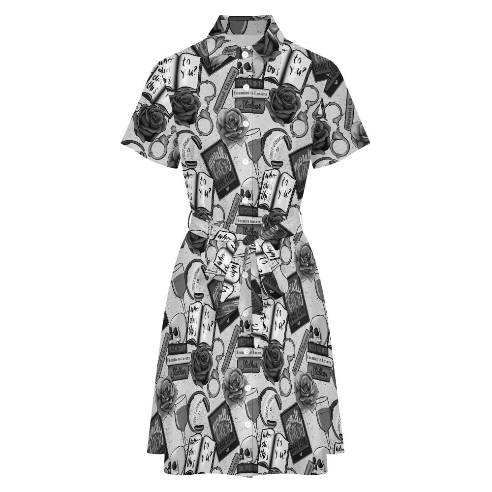 Morally grey bookish shirt dress
