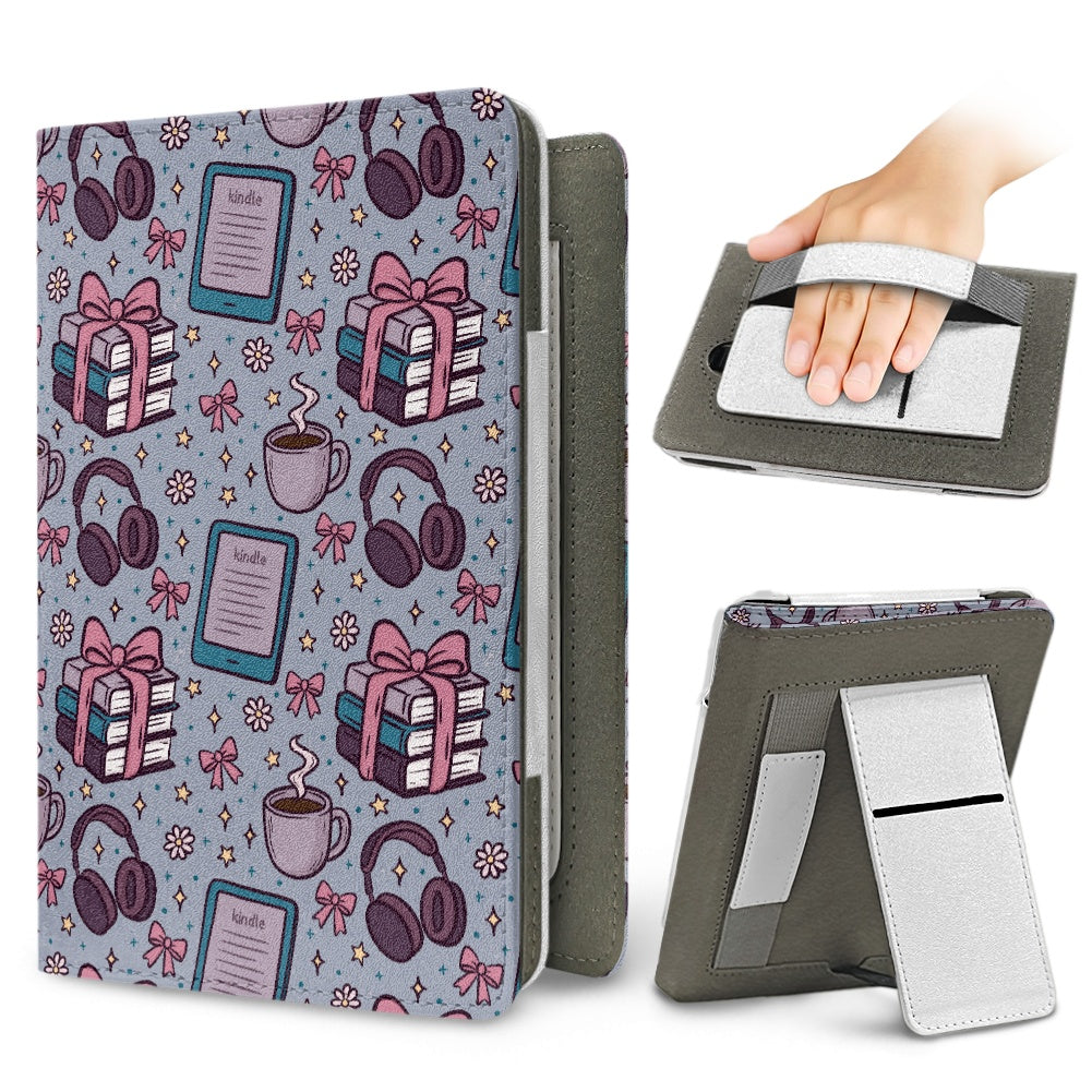 Reading time vegan leather bookish PU cover for Kindle paperwhite 11th 12th gen