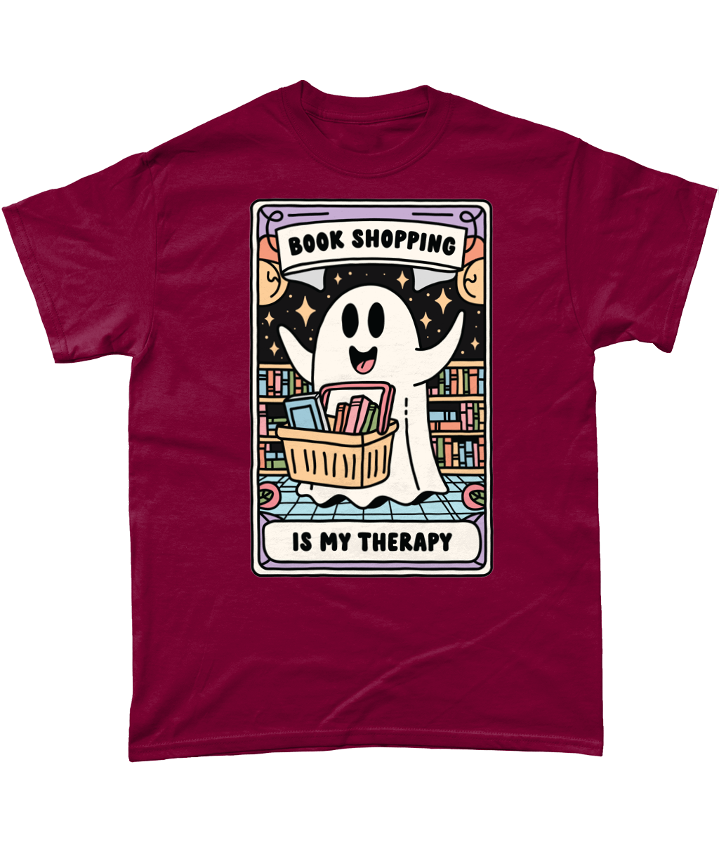 Book Shopping Is My Therapy bookish t-shirt