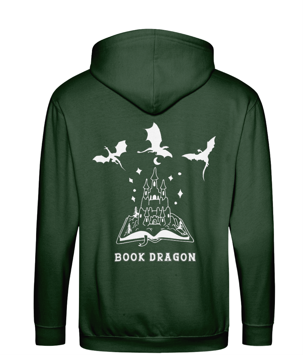 Book dragon bookish zip up hoodie