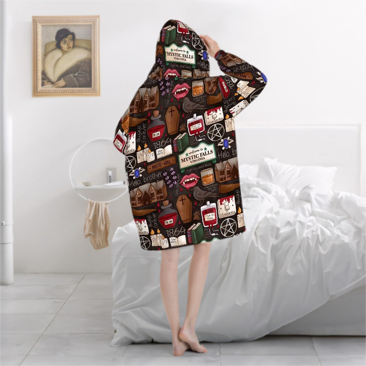 Hello brother TVD Salvatore blanket hoodie