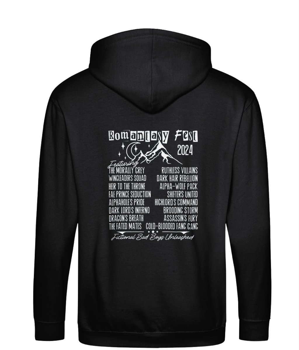 Romantasy fest bookish zip up hoodie