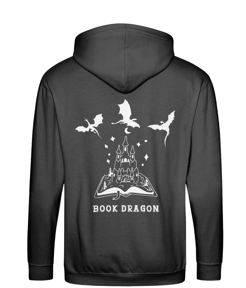 Book dragon bookish zip up hoodie