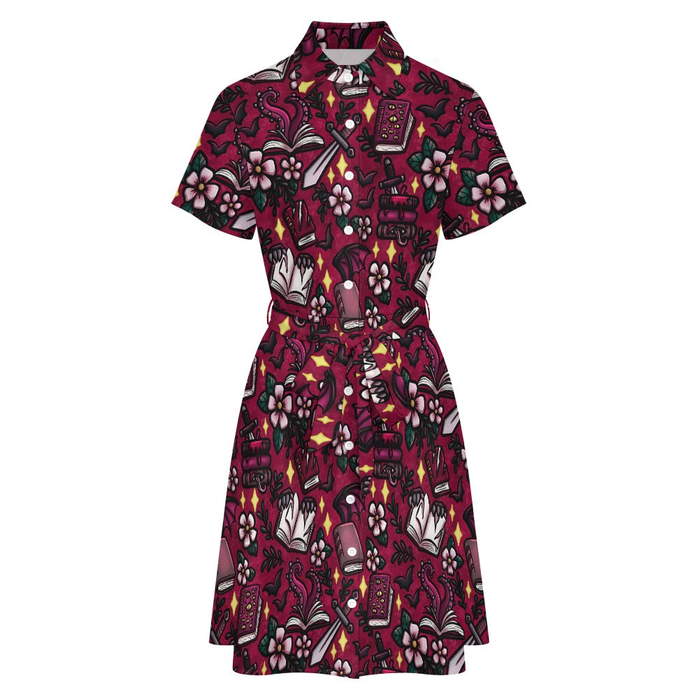 Monster romance omegaverse bookish shirt dress