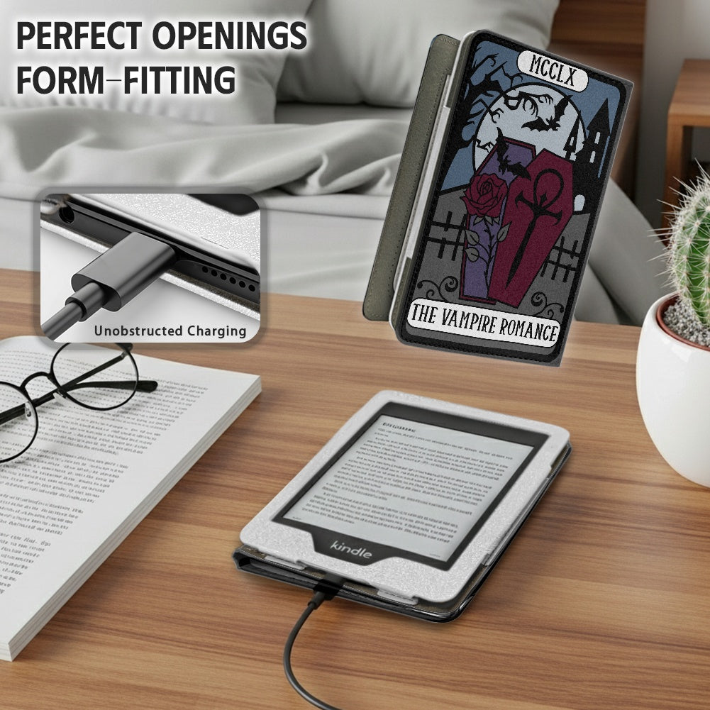 The Vampire romance tarot PU cover for Kindle paperwhite 11th and 12th gen and coloursoft