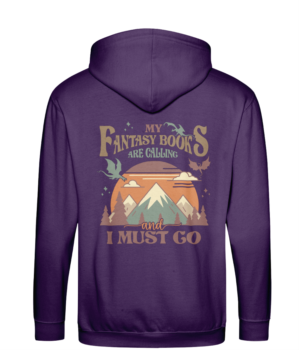 My fantasy books are calling bookish zip up hoodie bookish clothing
