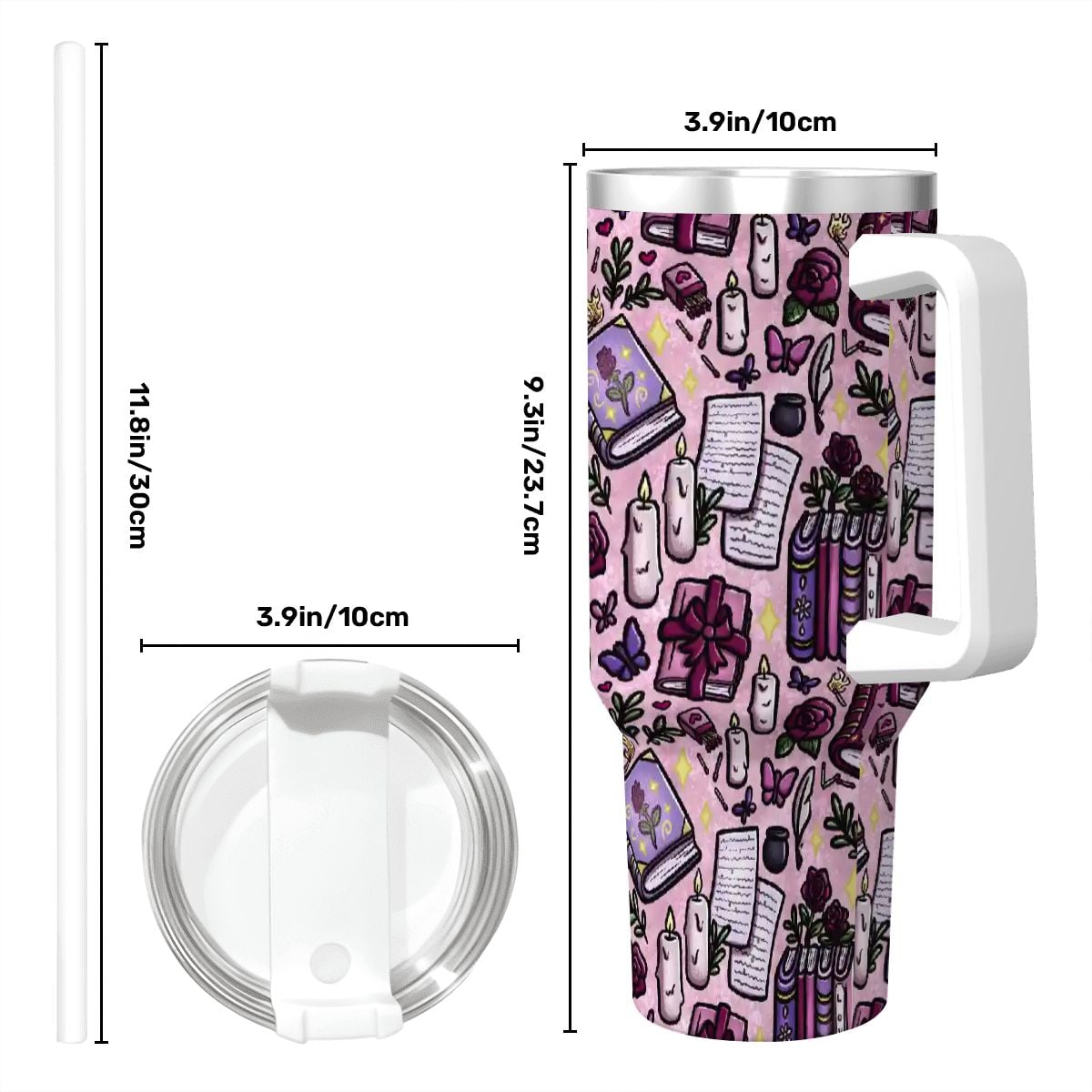 Slow burn romance bookish 40oz travel mug