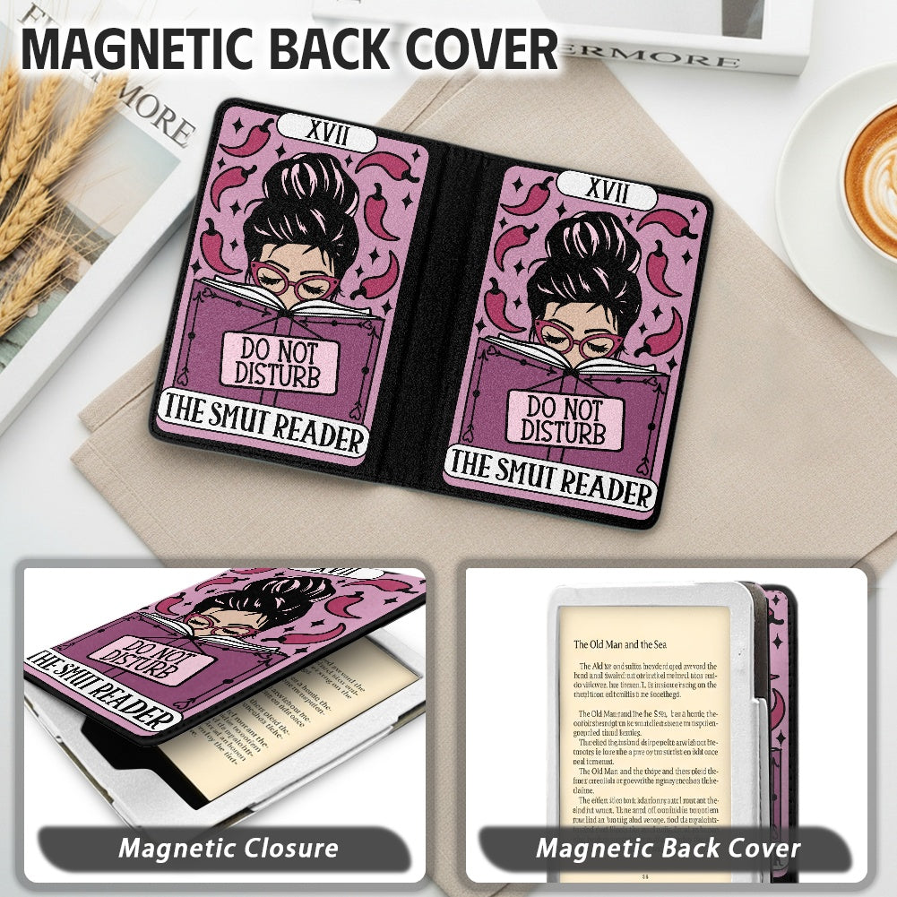 The smut reader tarot style PU cover for Kindle paperwhite 11th 12th generation wallet style e-reader case in vegan leather