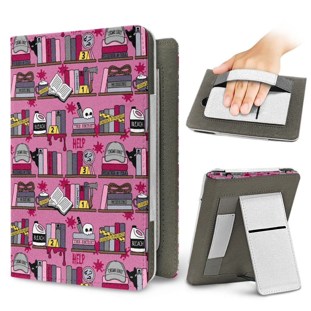 Thriller reader bookcase PU cover for Kindle paperwhite 11th and 12th gen and coloursoft