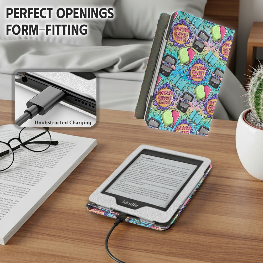 Emotional support reader PU cover for Kindle 11th 12th gen and coloursoft