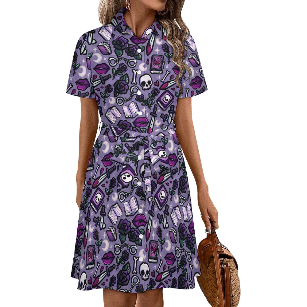 Dibs on the villain Dark romance bookish shirt dress