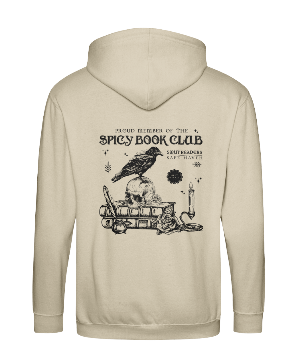 Spicy Book Club bookish zip up hoodie