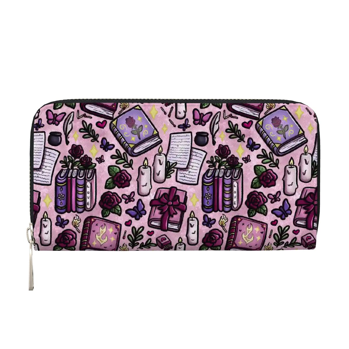 Slow burn romance bookish vegan leather wallet purse