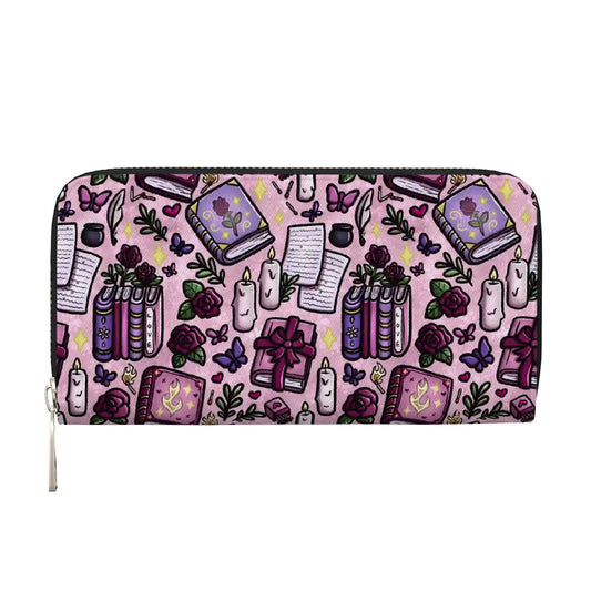 Slow burn romance bookish vegan leather wallet purse
