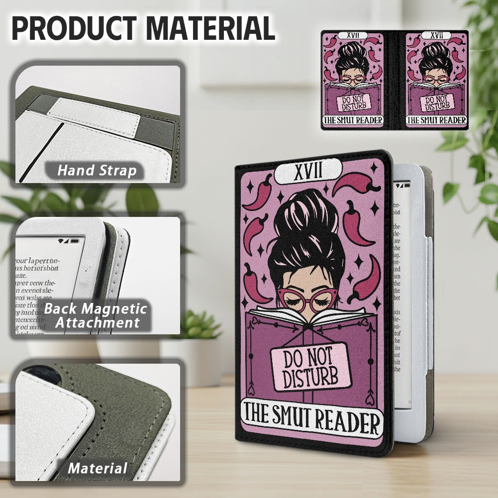 The smut reader tarot style PU cover for Kindle paperwhite 11th 12th generation wallet style e-reader case in vegan leather
