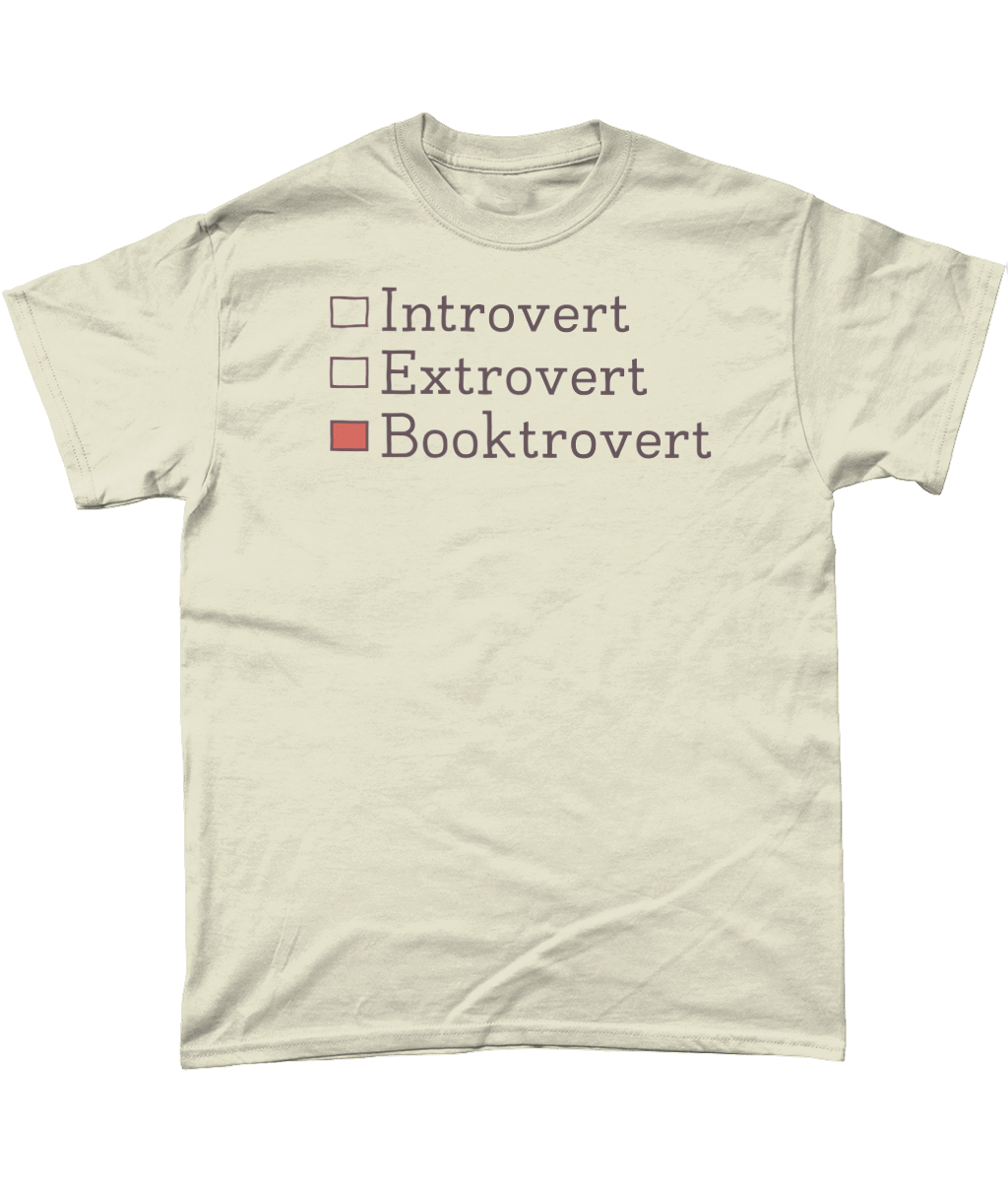 Introvert Extrovert Booktrovert bookish t-shirt