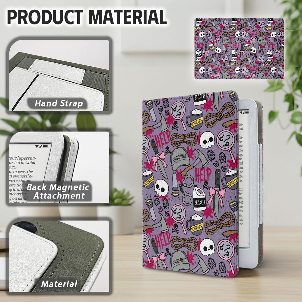Thriller reader elements PU cover for Kindle paperwhite 11th and 12th gen and coloursoft