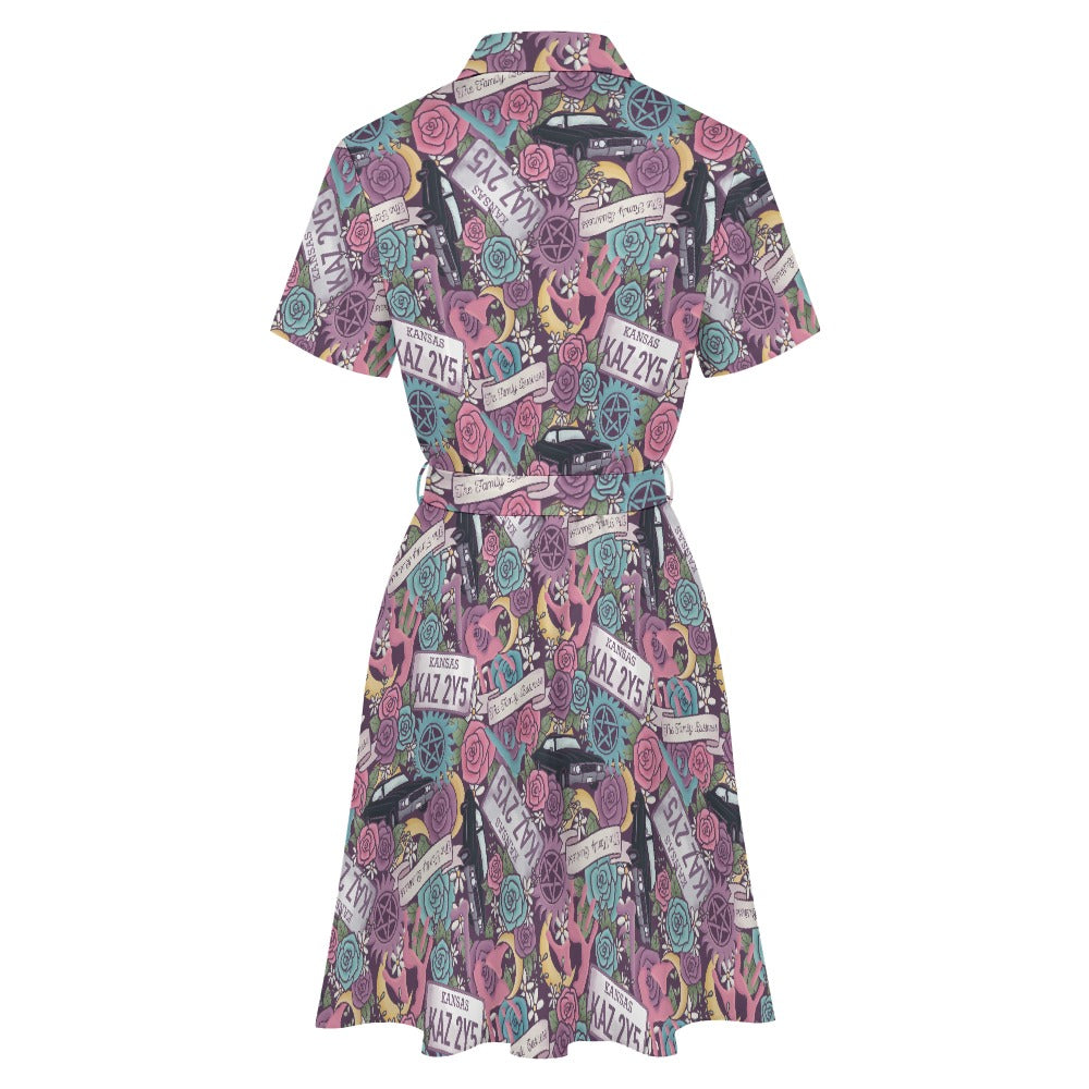Kansas super natural bookish shirt dress