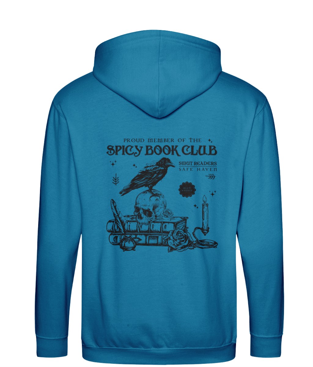 Spicy Book Club bookish zip up hoodie