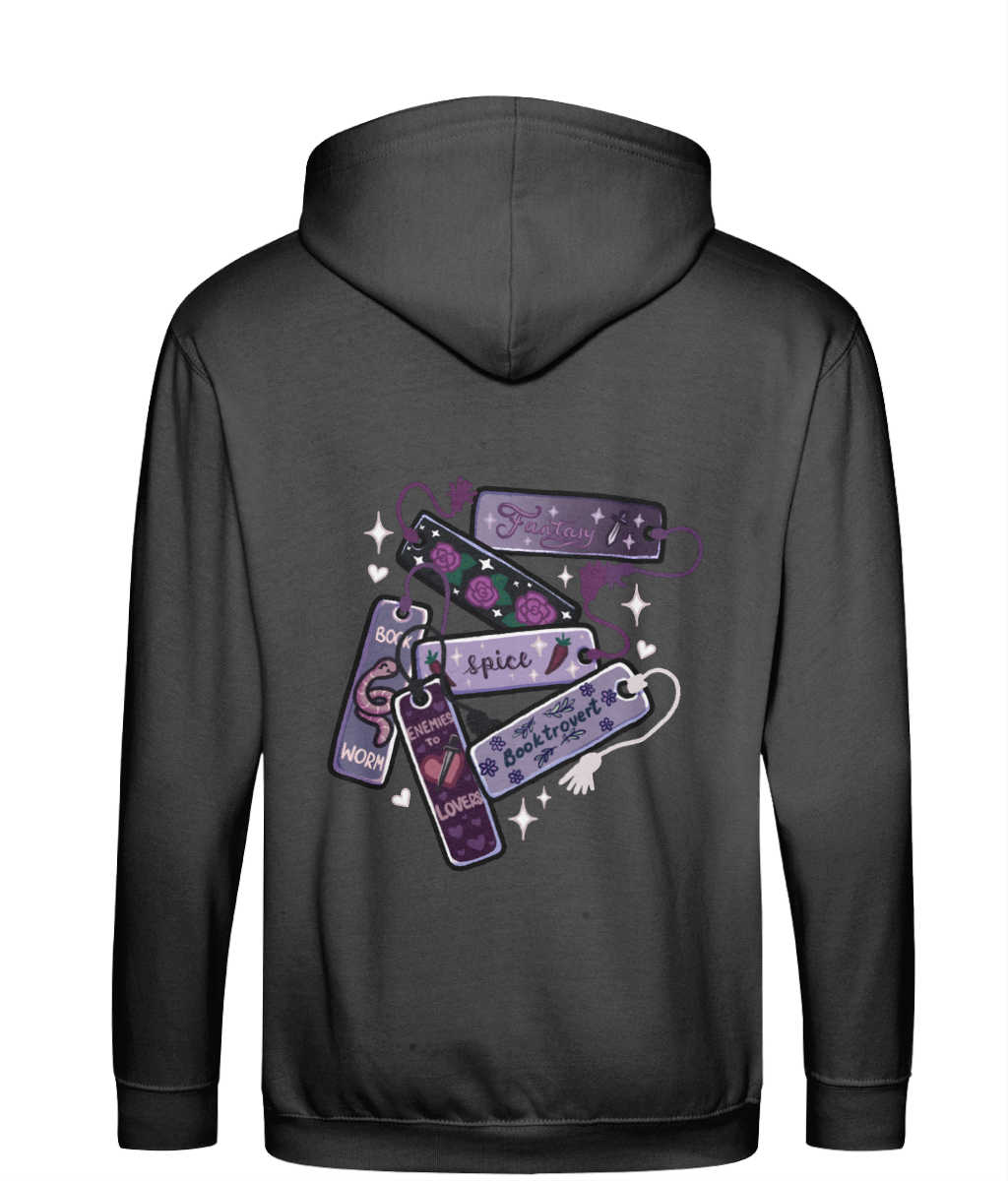 book marks bookish zip up hoodie