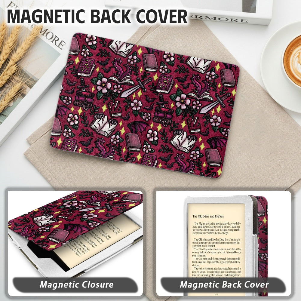 Monster romance omegaverse lover paperwhite 11th 12th gen vegan leather wallet style case