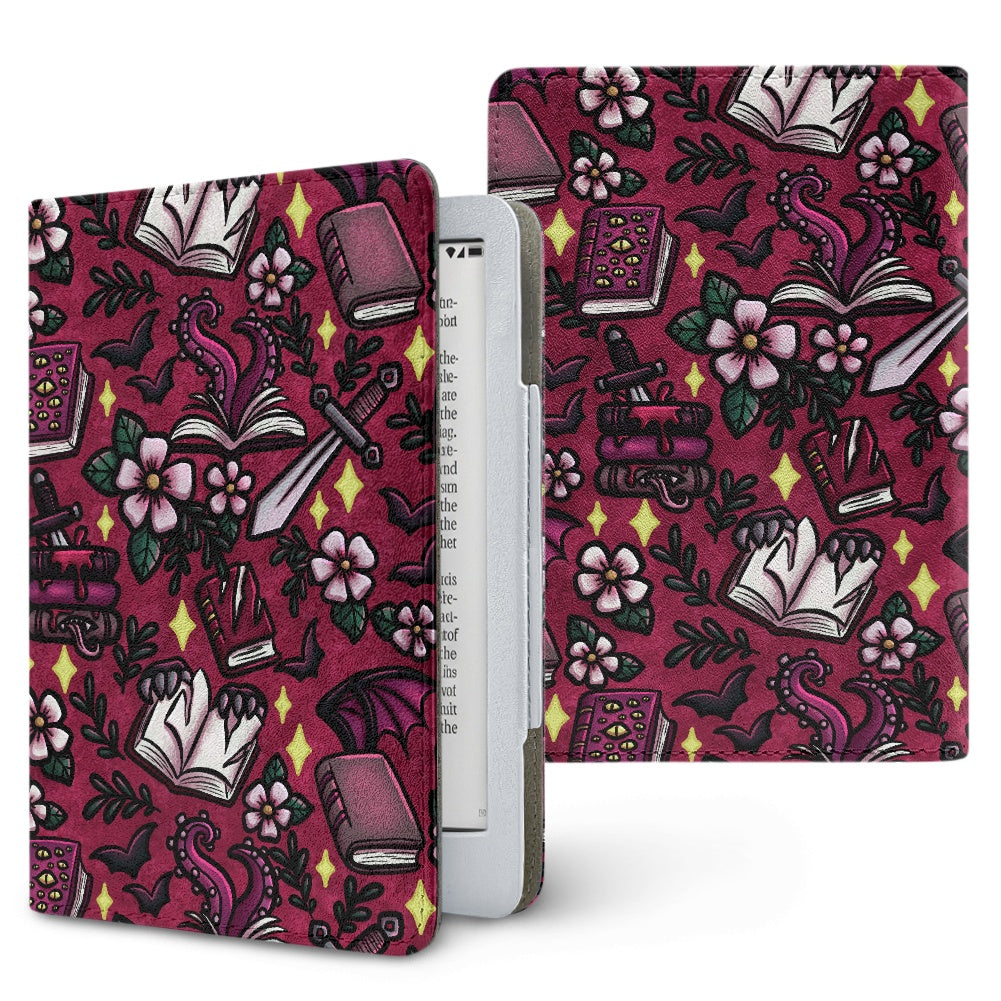 Monster romance omegaverse lover paperwhite 11th 12th gen vegan leather wallet style case