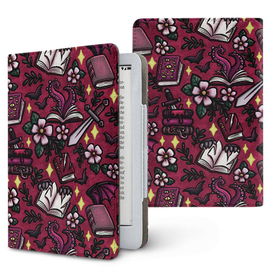 Monster romance omegaverse lover paperwhite 11th 12th gen vegan leather wallet style case