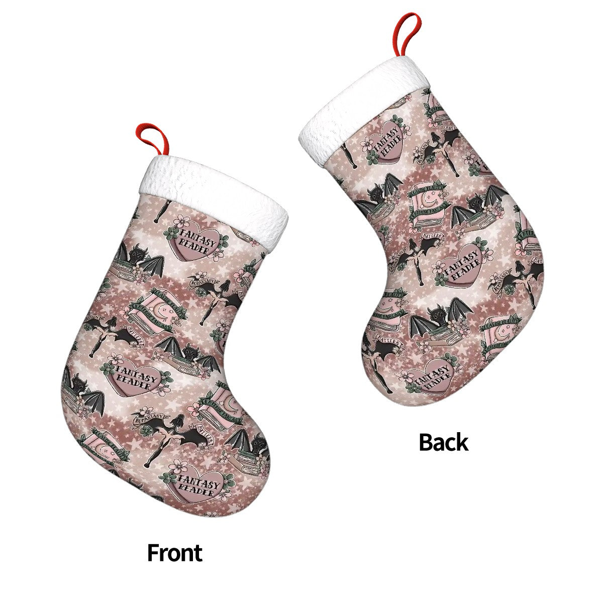 Fantasy matters romantasy bookish christmas stocking
