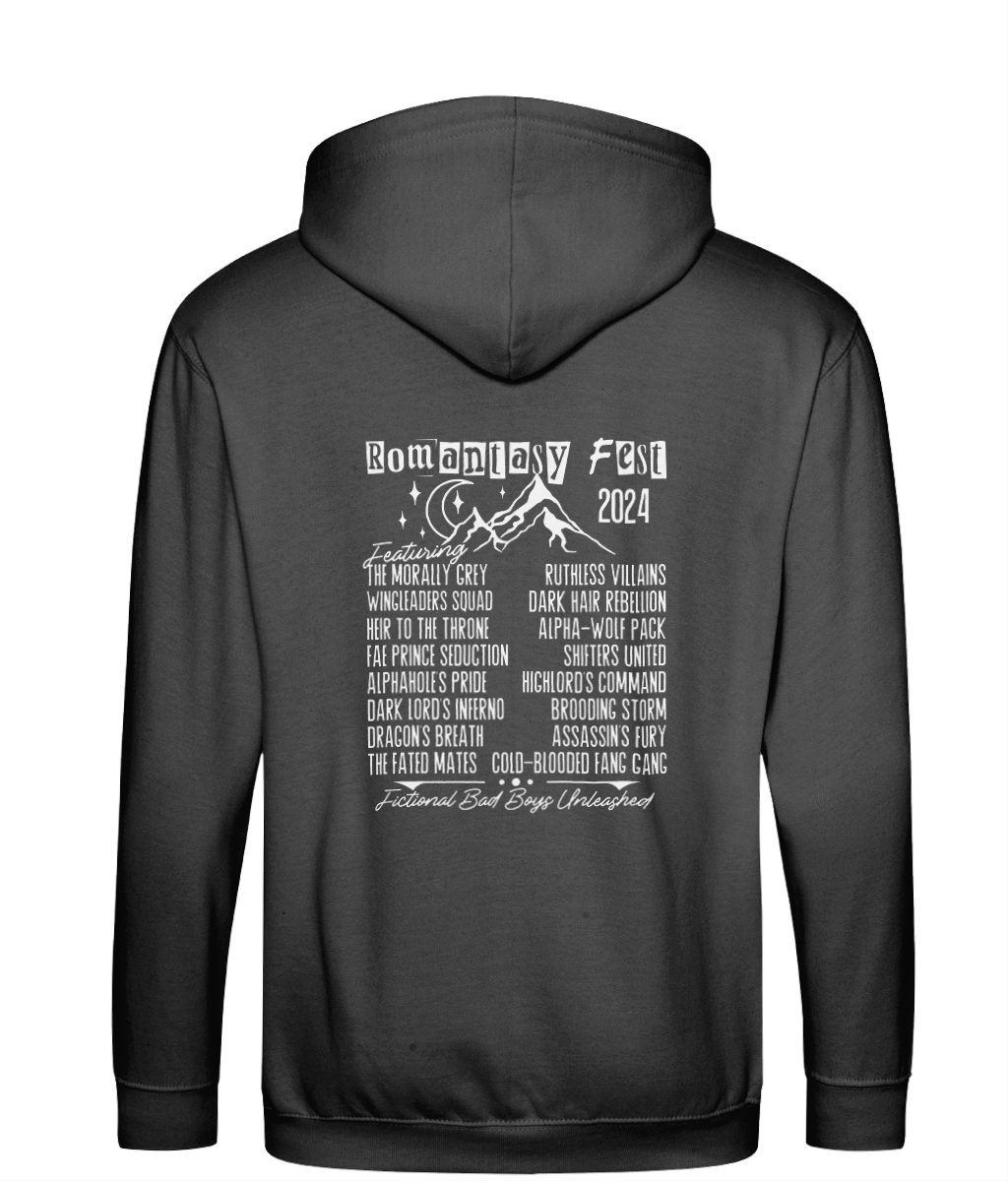 Romantasy fest bookish zip up hoodie