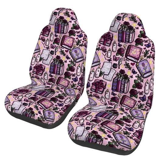 Slow burn romance lover bookish Car Front Seat Covers