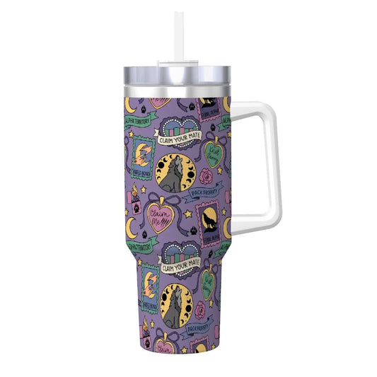 Omegaverse shifter romance bookish travel mug 40oz