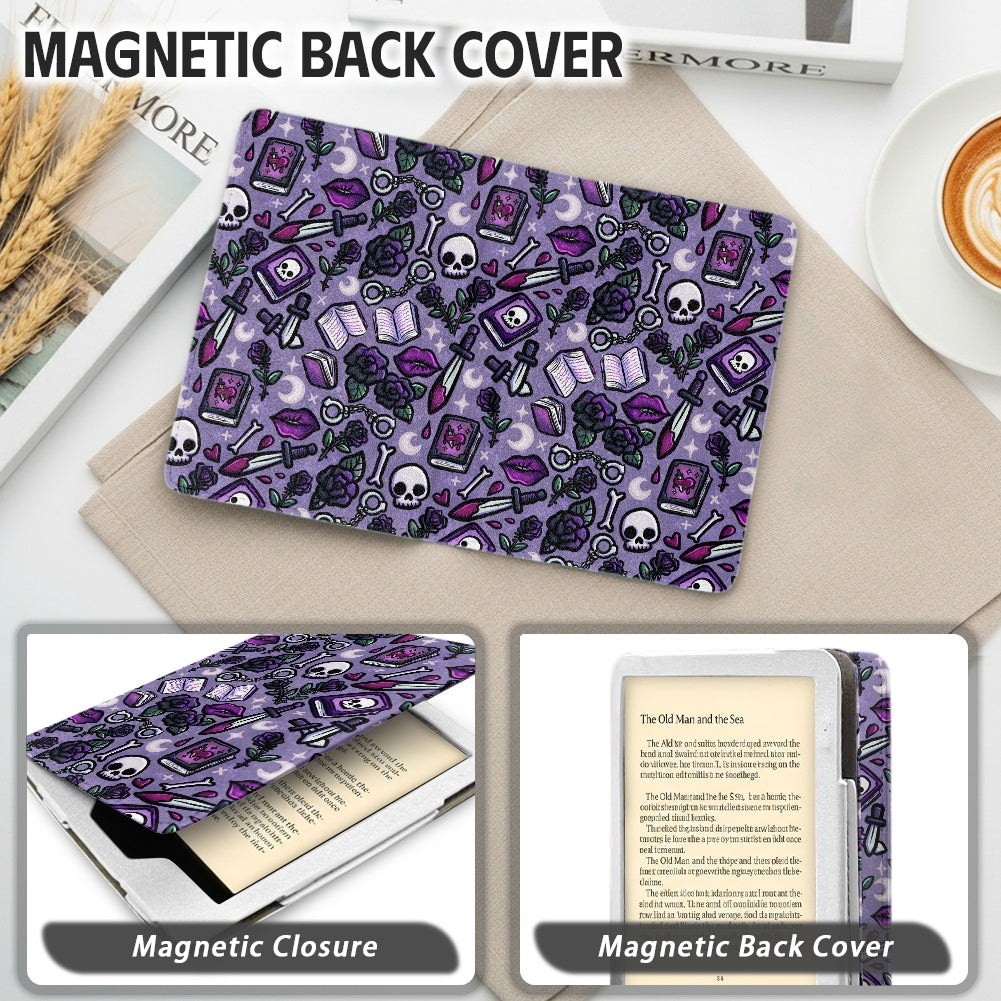 Dibs on the villain PU cover for Kindle paperwhite 11th 12th gen vegan leather wallet style case