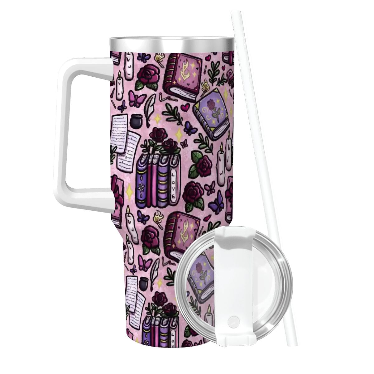 Slow burn romance bookish 40oz travel mug