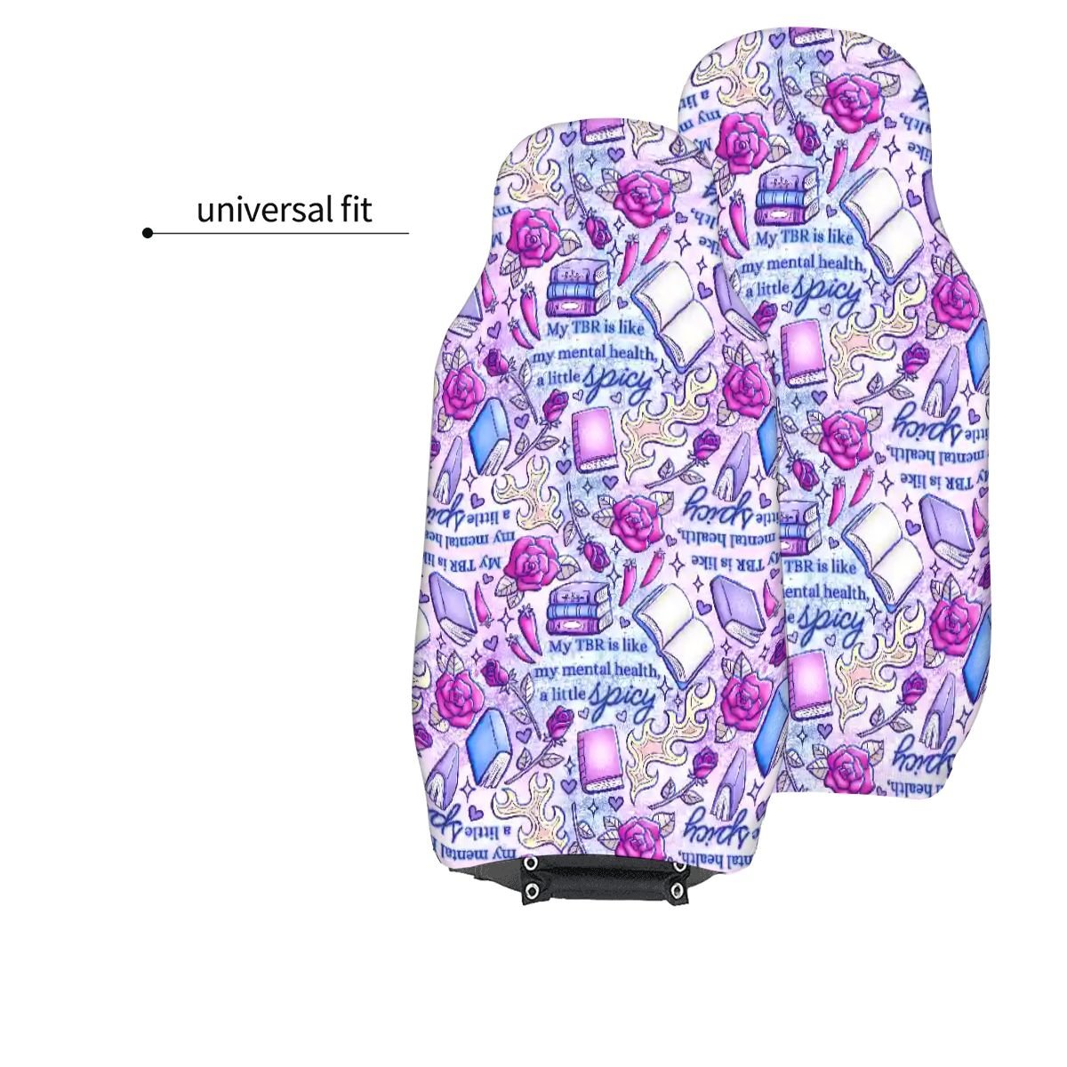 My TBR is like my mental health- spicy bookish Car Front Seat Covers