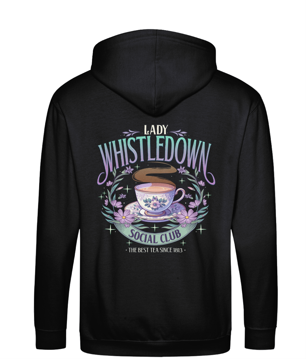 Spill the tea social club bookish zip up hoodie bookish clothing