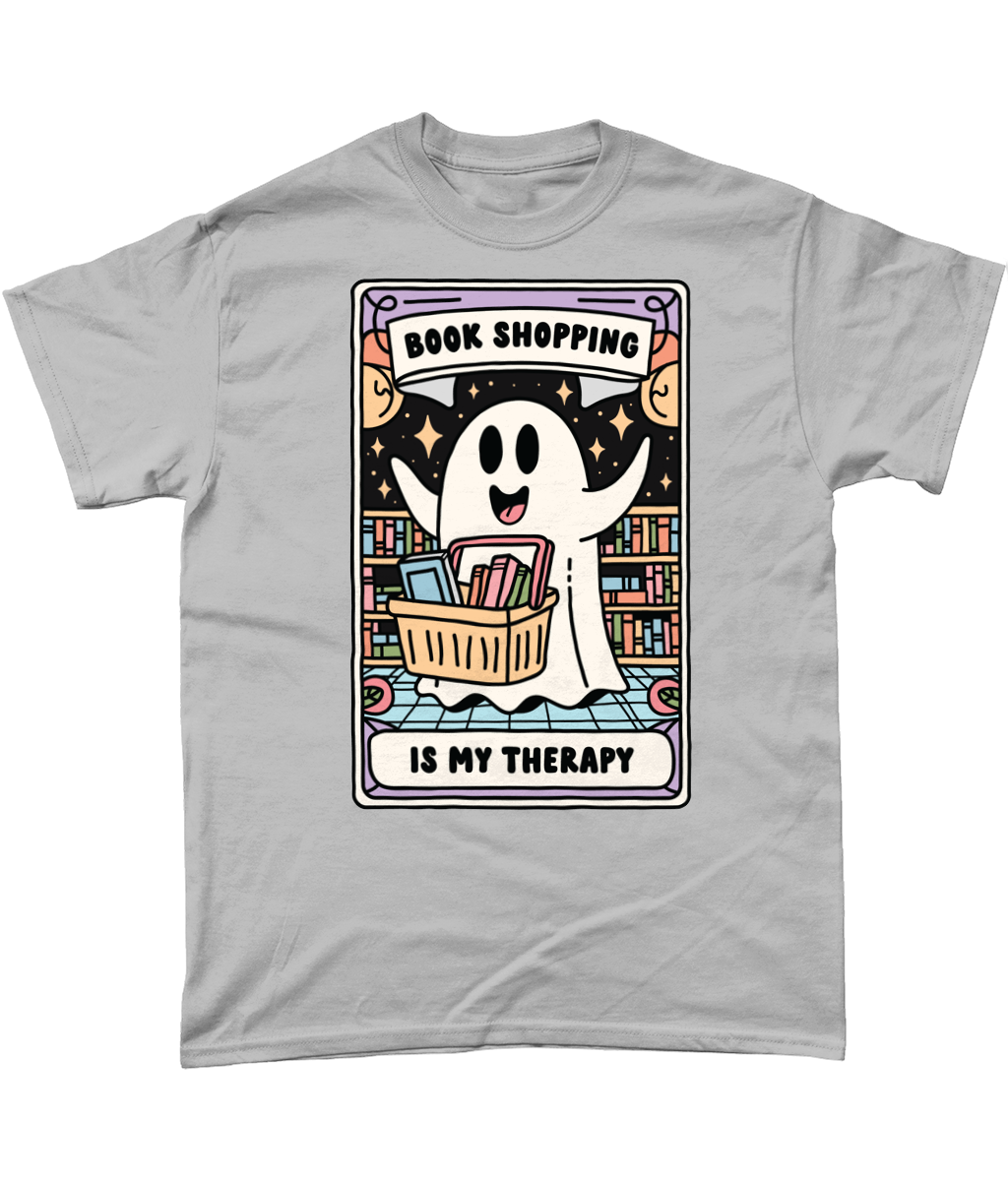 Book Shopping Is My Therapy bookish t-shirt