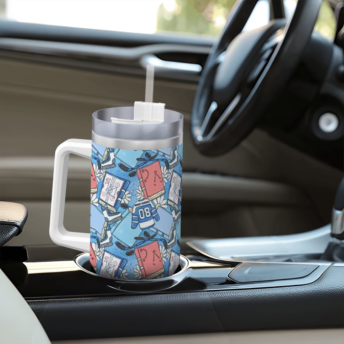 Hockey romance bookish 40oz travel mug