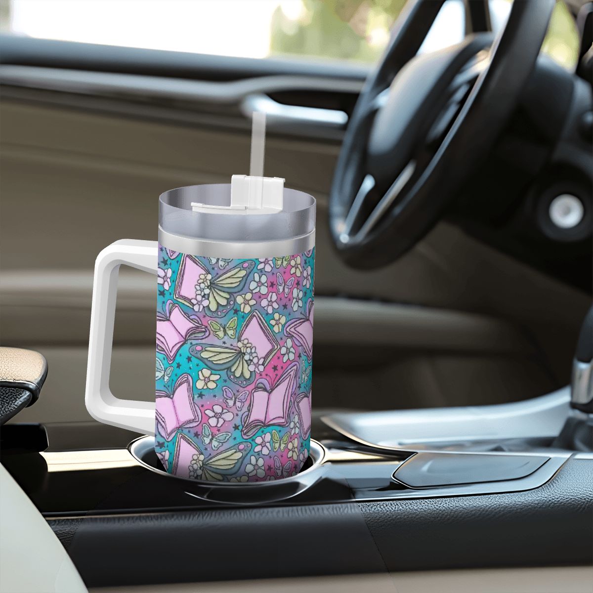 Bookerfly bookish 40oz travel mug