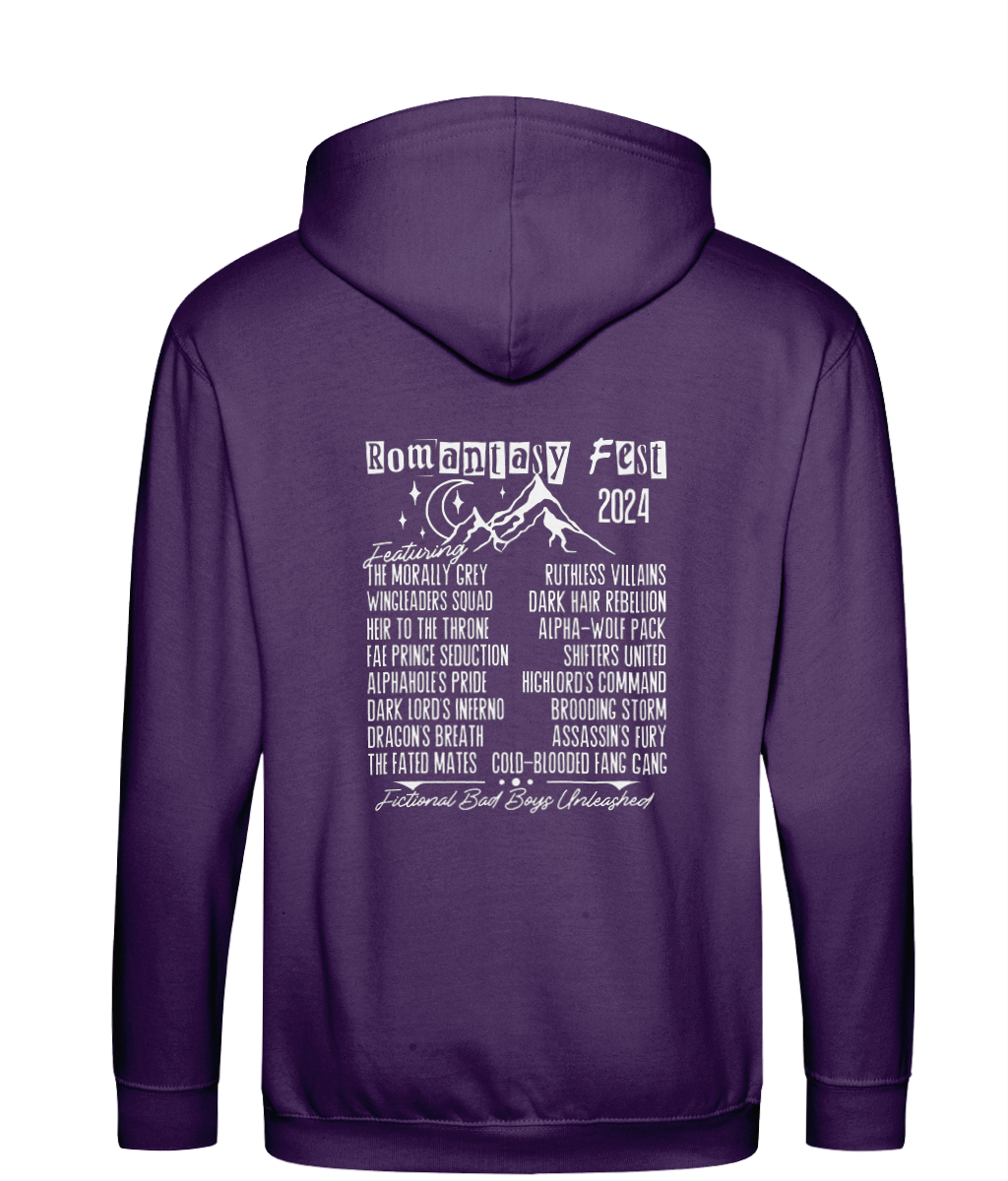 Romantasy fest bookish zip up hoodie