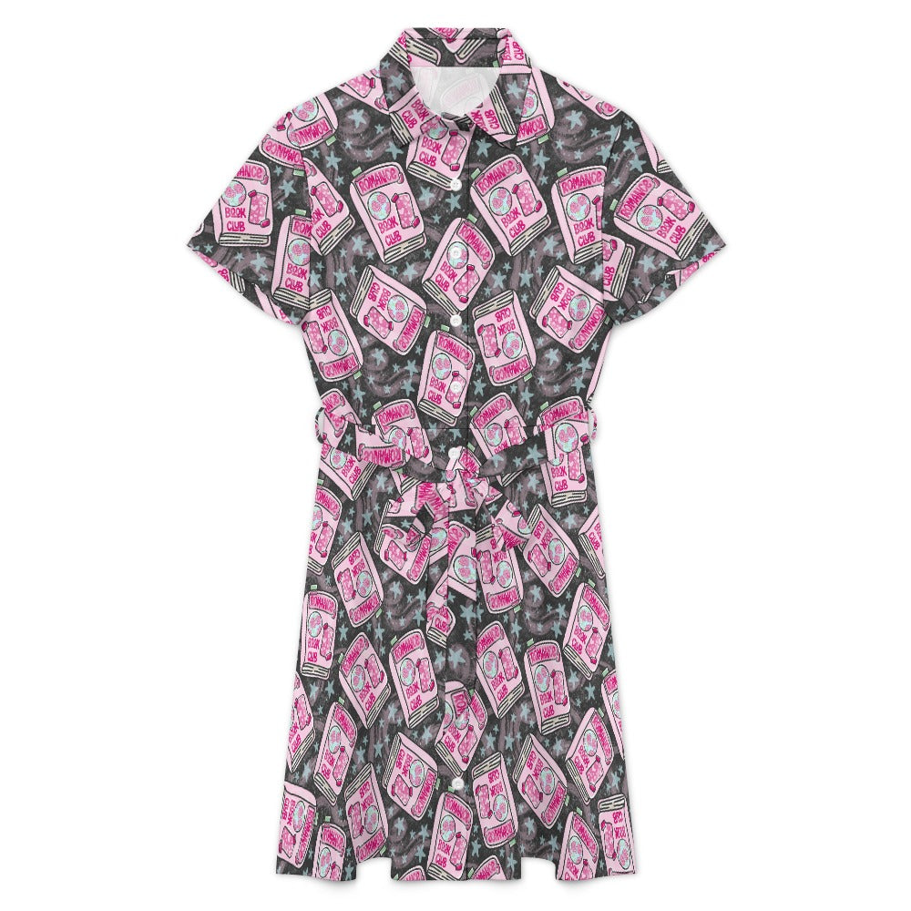 Romance book club bookish shirt dress