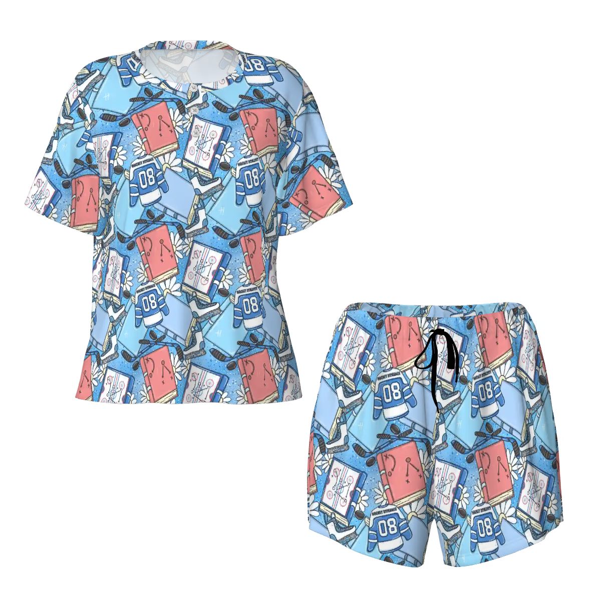 Hockey romance bookish pyjamas pjs pajamas
