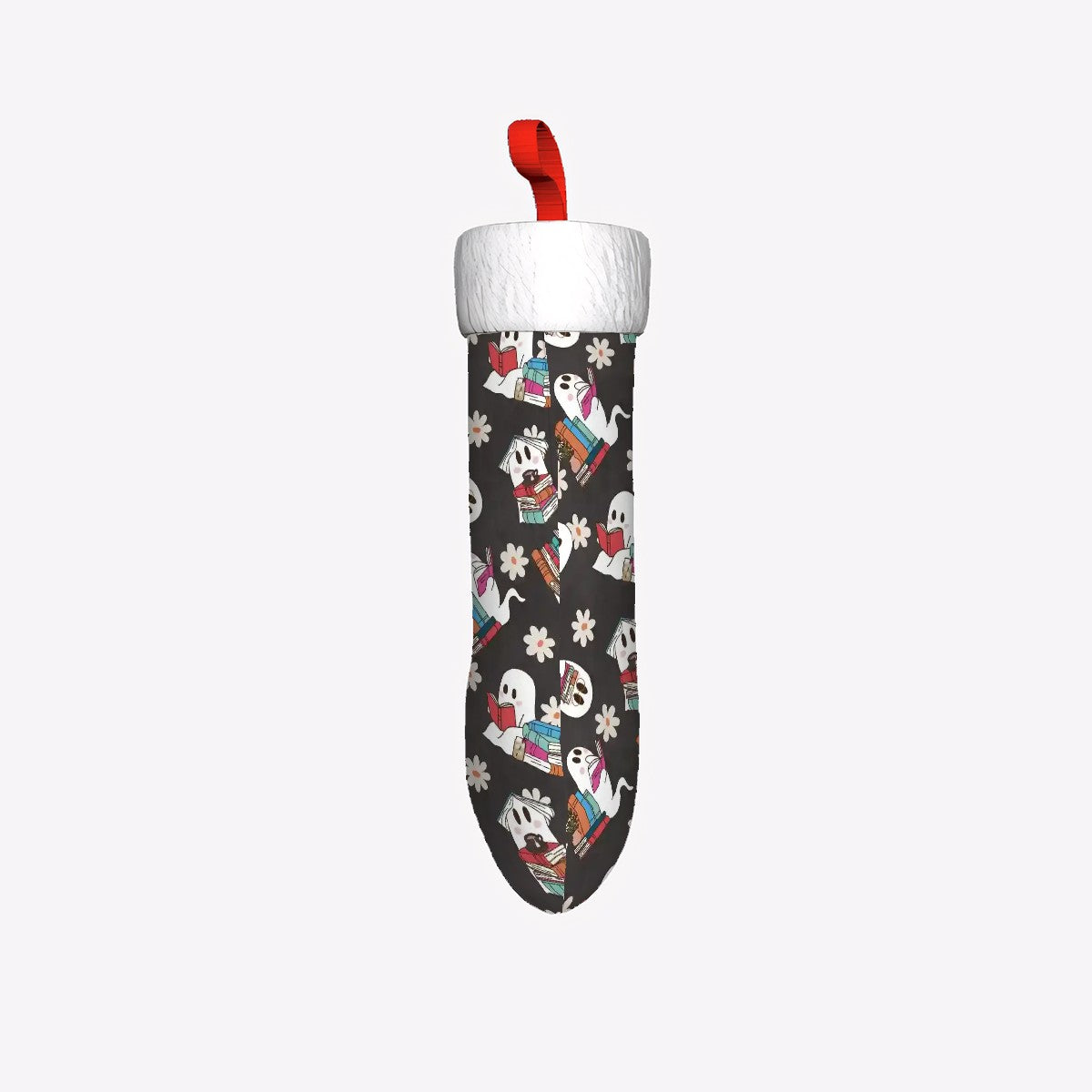 Booooks bookish ghosts christmas stocking