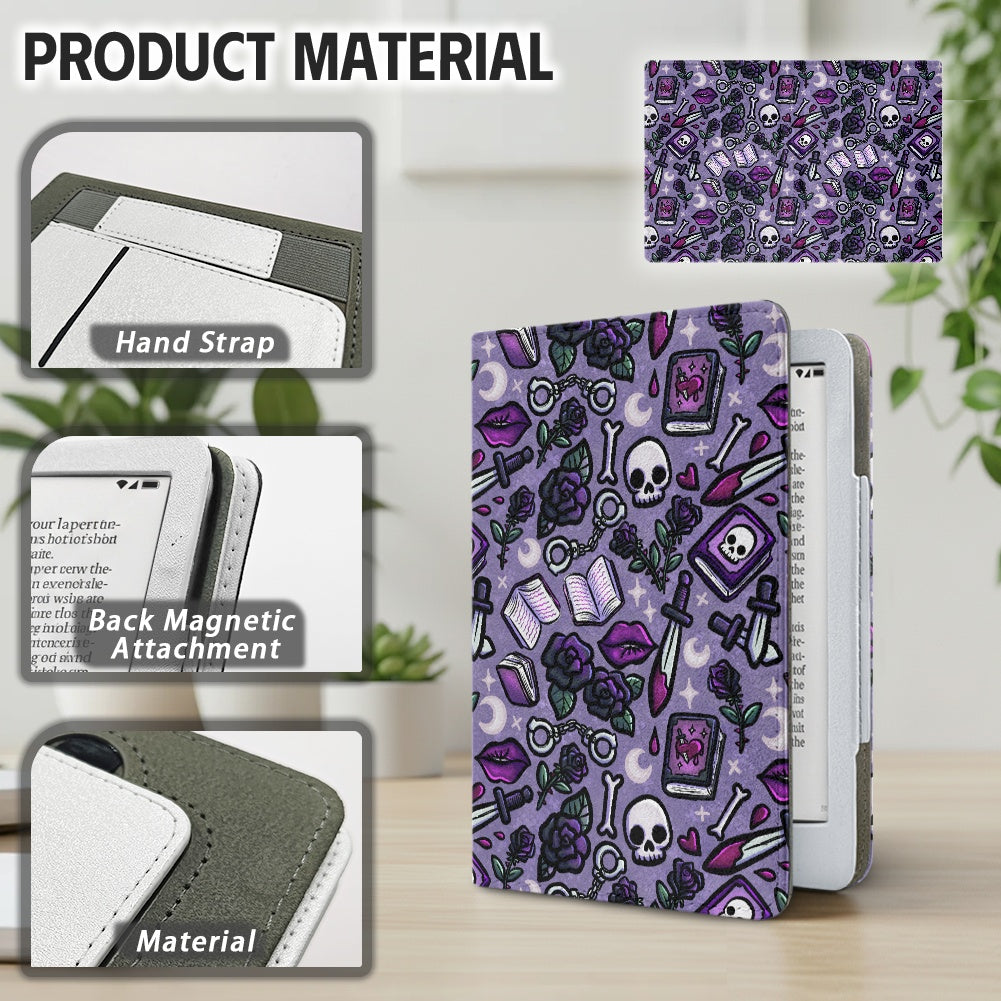 Dibs on the villain PU cover for Kindle paperwhite 11th 12th gen vegan leather wallet style case