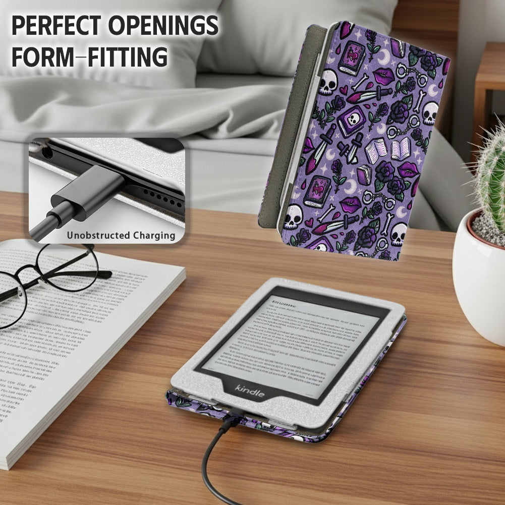 Dibs on the villain PU cover for Kindle paperwhite 11th 12th gen vegan leather wallet style case