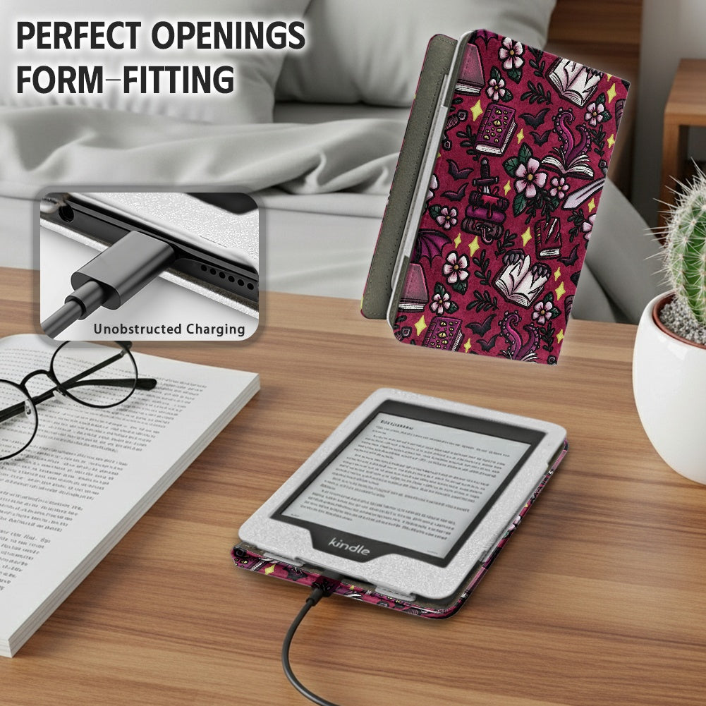 Monster romance omegaverse lover paperwhite 11th 12th gen vegan leather wallet style case