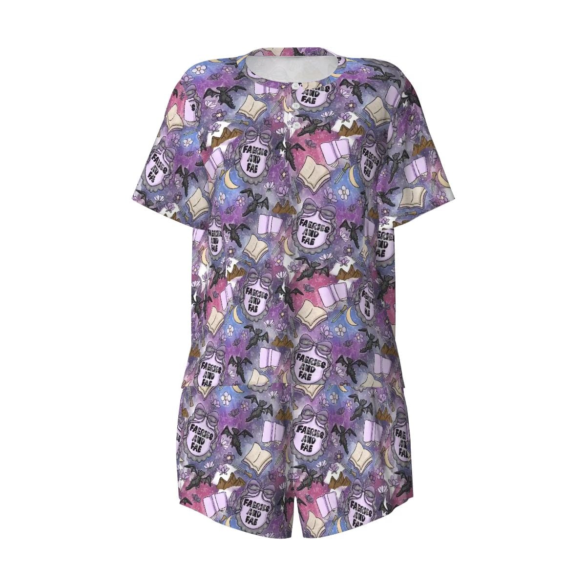 Faeries and Fae romantasy fantasy bookish pajamas pjs pyjamas