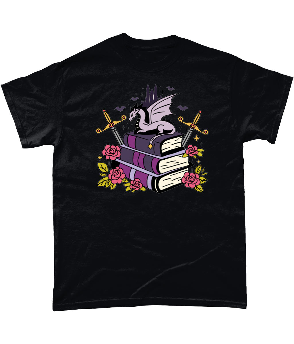 Fantasy Pile Of Books bookish t-shirt bookish clothing