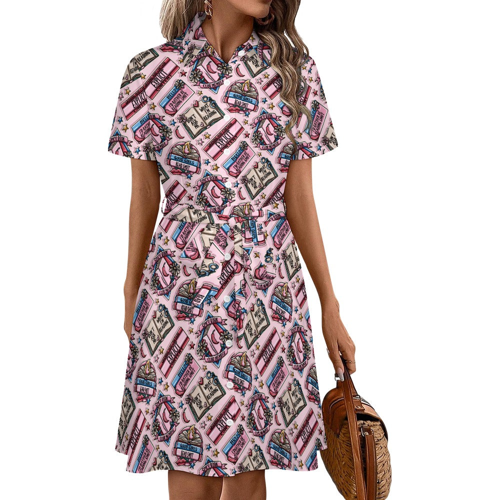 Spicy Bookish Tattoo Bookish shirt dress